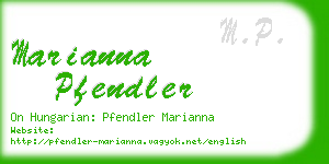 marianna pfendler business card